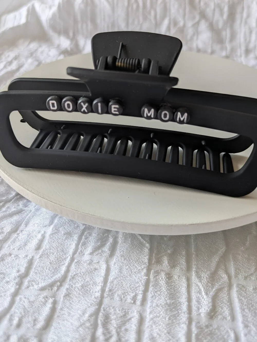 Doxie Mom Dog Mom Hair Clip Claw Style Handcrafted | NWT